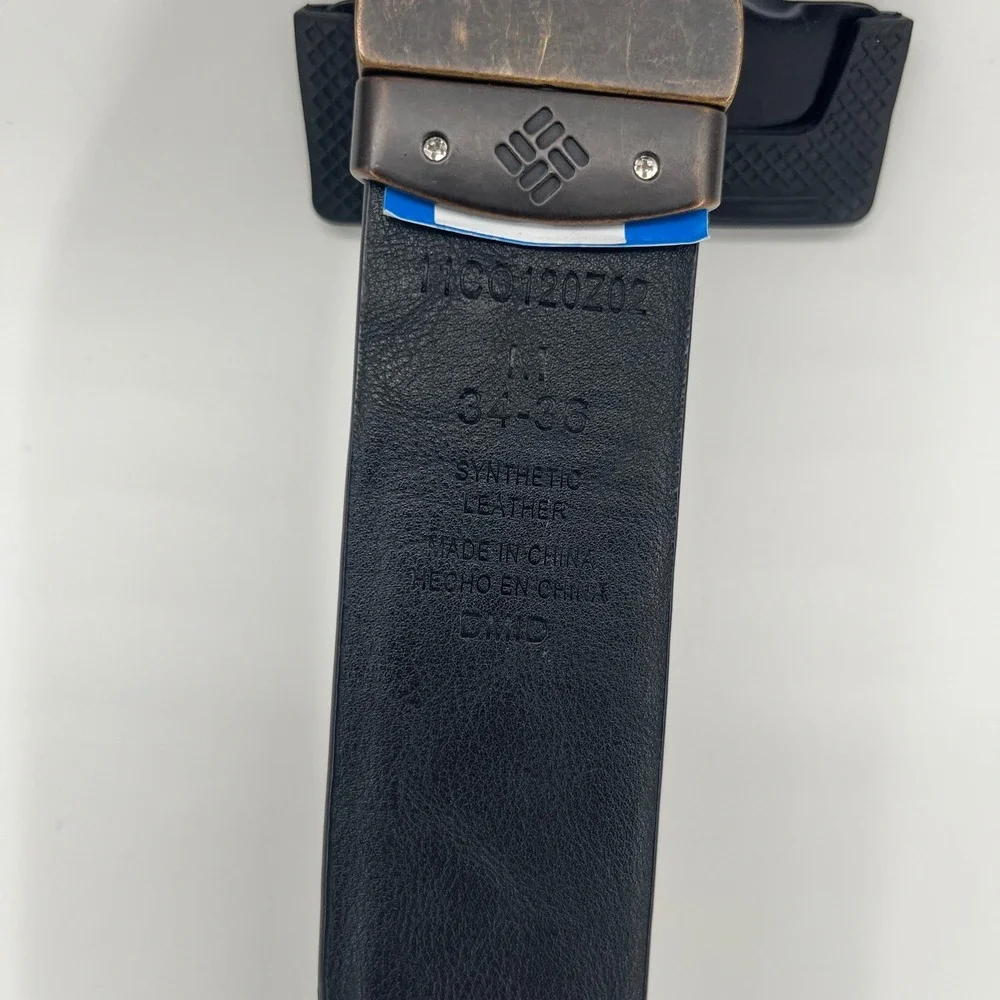 Columbia Reversible Belt Synthetic Leather Mens Size 34-36 11CO120Z02